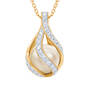 Love's Embrace Pearl & Diamond Necklace, Loves Embrace Pearl Diamond Necklace 10126 0016 b front