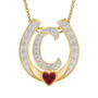 Diamond Initial Horseshoe Pendant 11352 0019 c initial