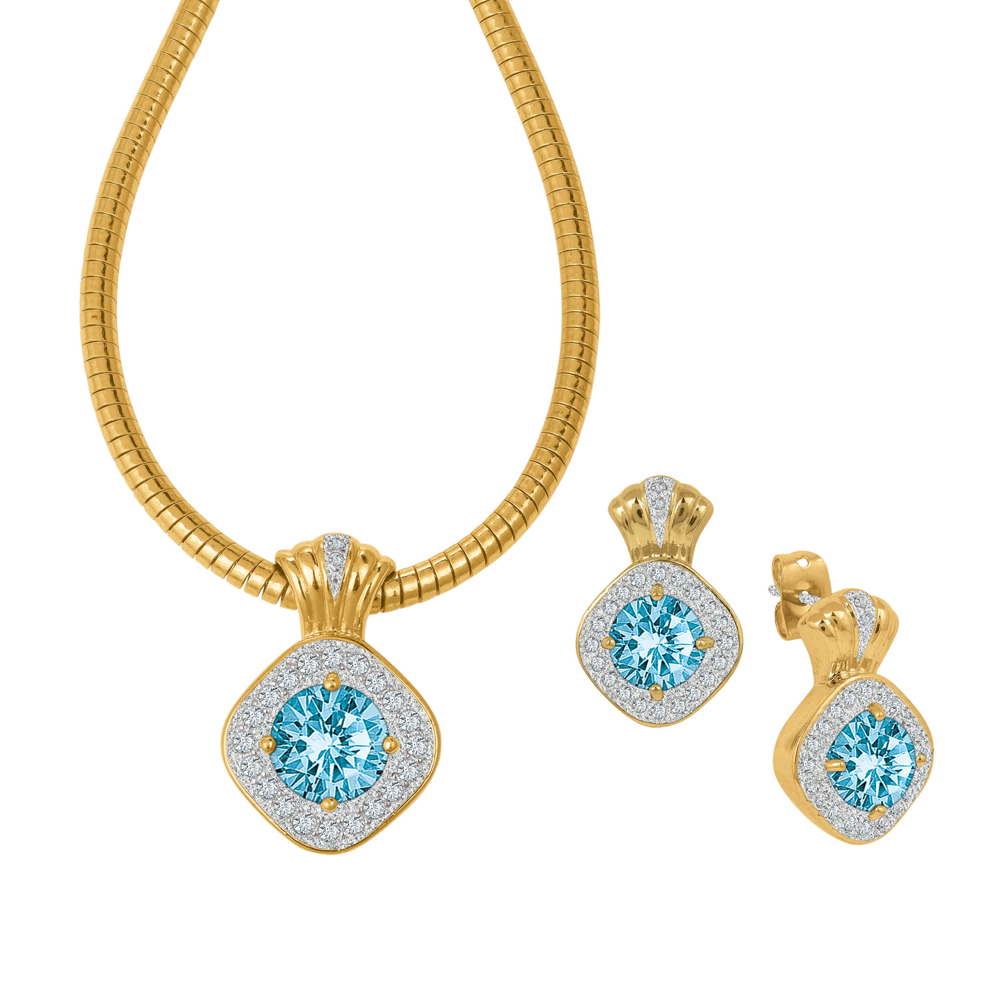 Birthstone Necklace Earring Set 10787 0016 l december