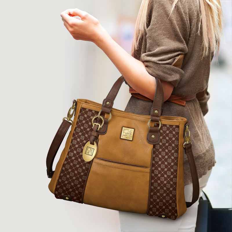 Personalized I Love You Handbag - Brown