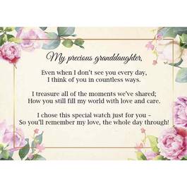 The Personalized Granddaughter Watch with Card 6794 001 5 2