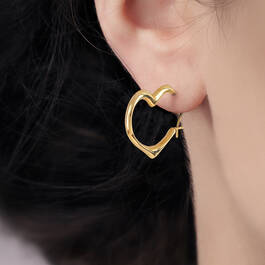 The Gold Hearts and Studs Earring Set 10136 0014 m model