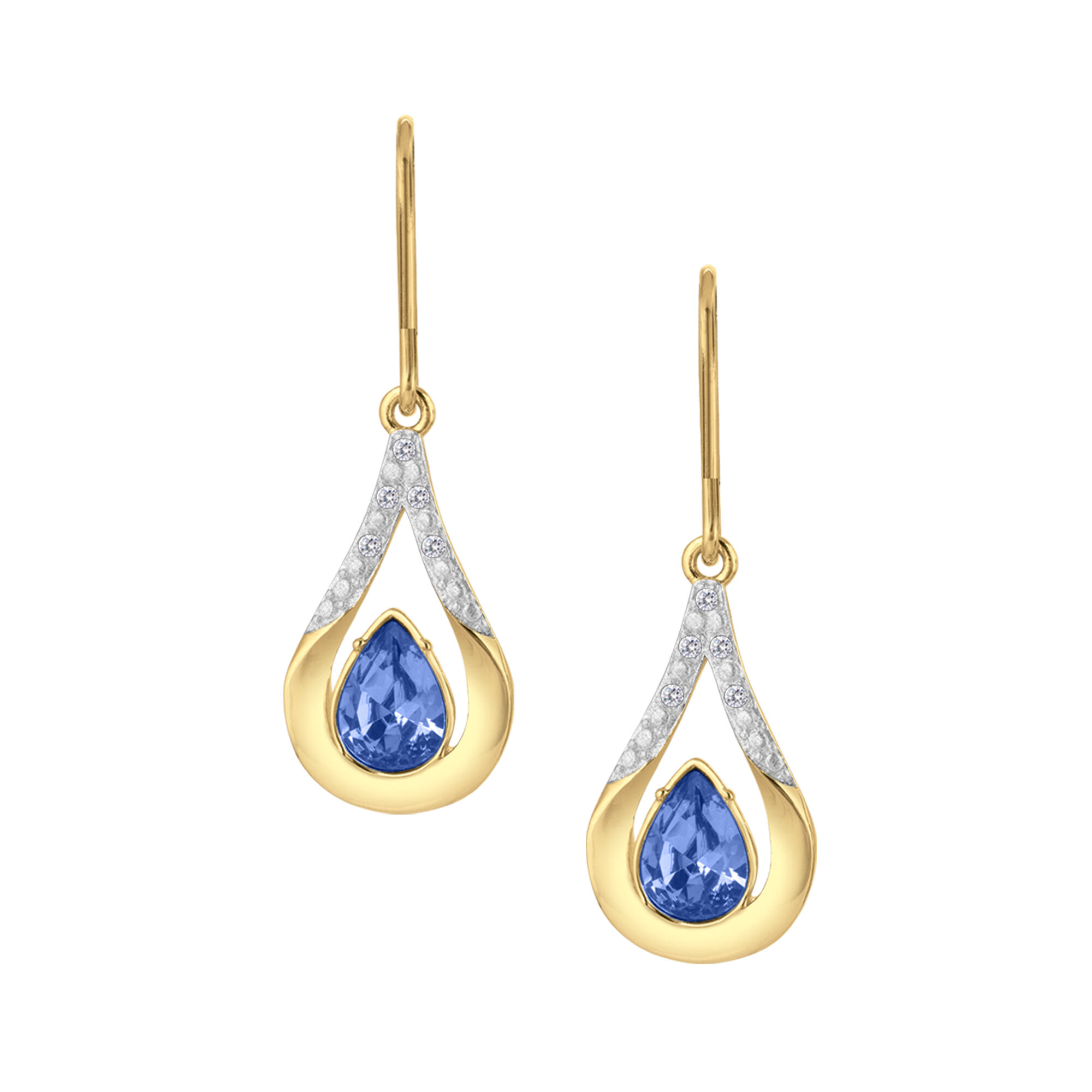 The Birthstone Diamond Drop Earrings 11073 0017 i september