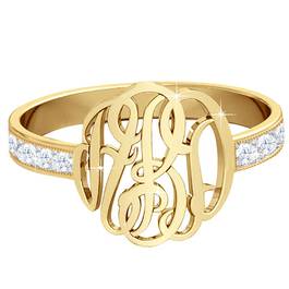 Diamond Monogram Ring 11647 3943 a main
