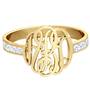 Diamond Monogram Ring 11647 3943 a main