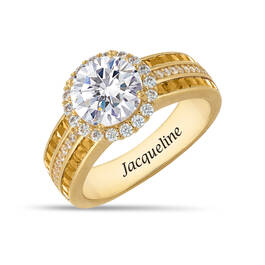 Personalized Birthstone Diamonisse Halo Ring 11317 0013 k november