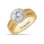 Personalized Birthstone & Diamonisse Halo Ring, Personalized Birthstone Diamonisse Halo Ring 11317 0013 k november