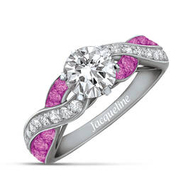 Birthstone Swirl Personalized Ring 10115 0019 j october