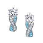 Birthstone Swirl Earrings 10115 0027 c march