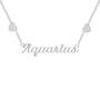 Sterling Silver Zodiac Necklace, Celestial Signs Zodiac Necklace 6807 0010 l aquarius