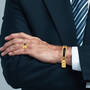 Gentlemans Classic Black Diamond Ring and Bracelet Set 11645 0016 m model