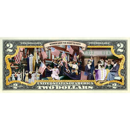 Women in America Enhanced $2 Bill Collection 10051 0015 c vote bill