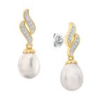 Diamond Waves Pearl Earrings 6163 001 8 1