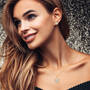 2024 Annual Diamond Pendant with FREE Matching Earrings, 2024 Diamond Necklace Earrings 11782 0019 m model