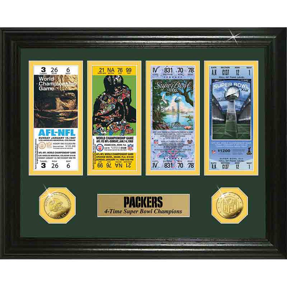 Green Bay Packers Super Bowl Framed Commemorative