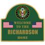 The Personalized US Military Welcome Sign 6099 001 7 2