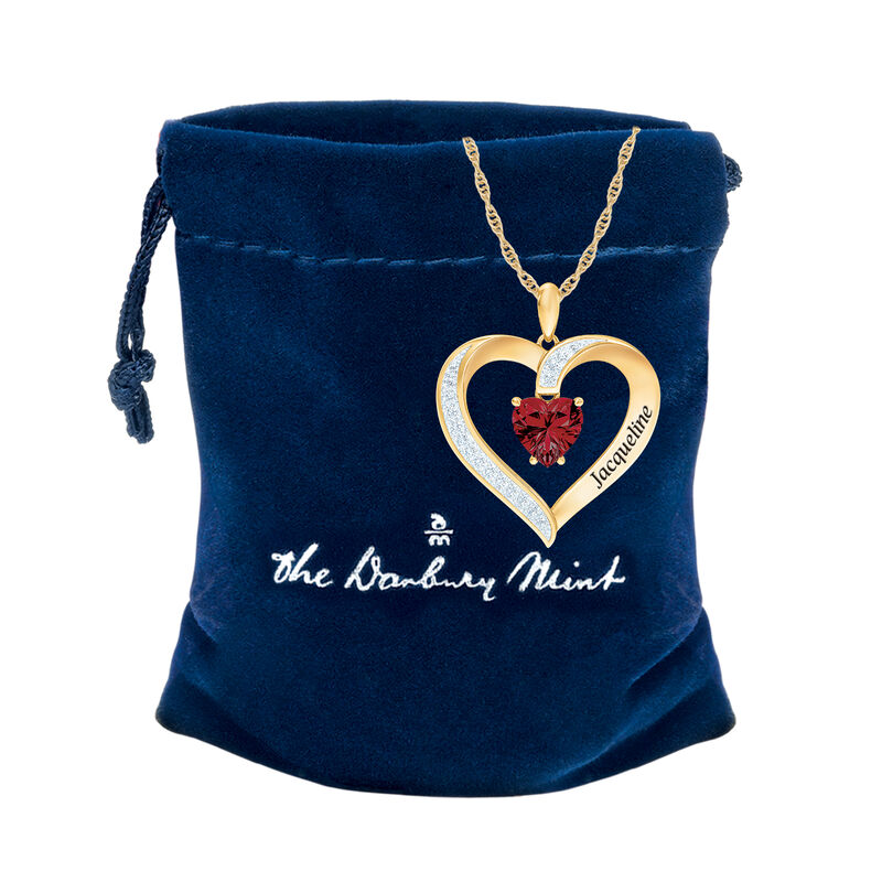 The Birthstone Heart Pendant 6015 0026 m gift pouch