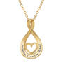 You Hold My Heart Personalized Diamond Pendant 10938 0014 b back