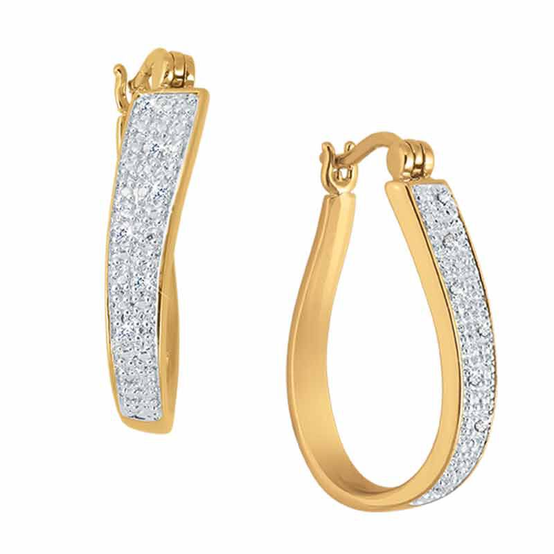 Sensational Swirl Diamond Hoop Earrings 2641 001 9 2