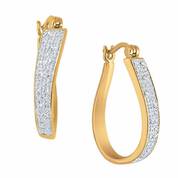Sensational Swirl Diamond Hoop Earrings 2641 001 9 2