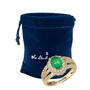 Genuine 1-Carat Emerald Ring, Genuine 1 Carat Emerald Ring 12434 0019 g giftpouch
