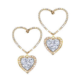 Dazzling Diamond Heart Earrings 11647 3497 a main