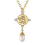 Guardian Angel Pearl Necklace, Guardian Angel Pearl Necklace 10804 0015 c front