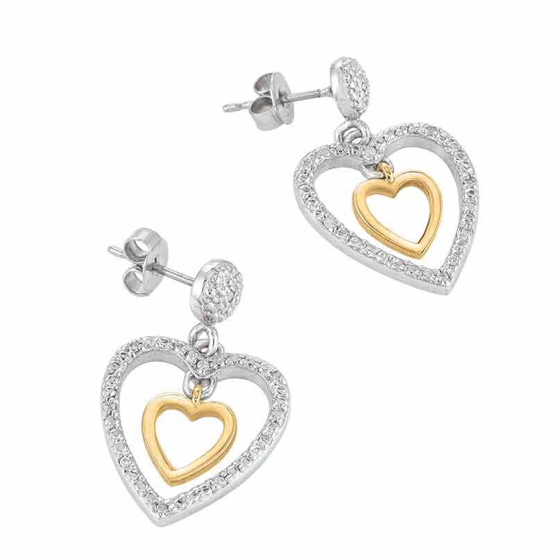 Captured Heart Diamond Earrings 4939 001 6 2