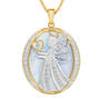 Guardian Angel Personalized Diamond Pendant, Guardian Angel Personalized Diamond Pendant 10612 0017 b front