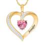 Personalized Birthstone Heart Pendant 5447 001 8 10