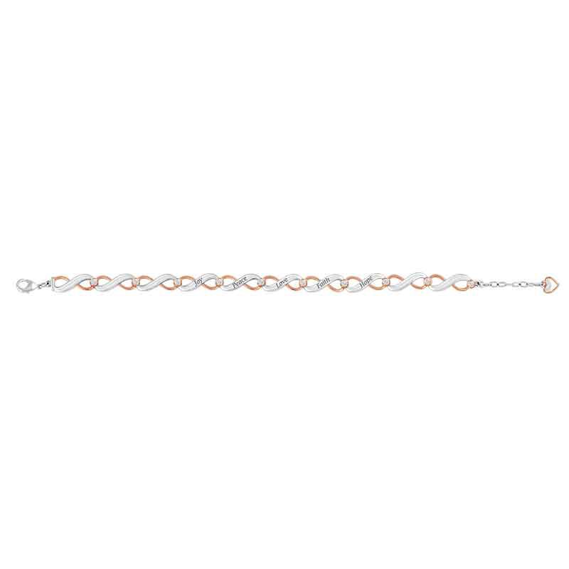 Healing Words Copper  Diamond Bracelet 1830 001 2 2