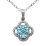 Sky Blue Topaz Diamond Cluster Pendant Earring Set 11142 0352 a main