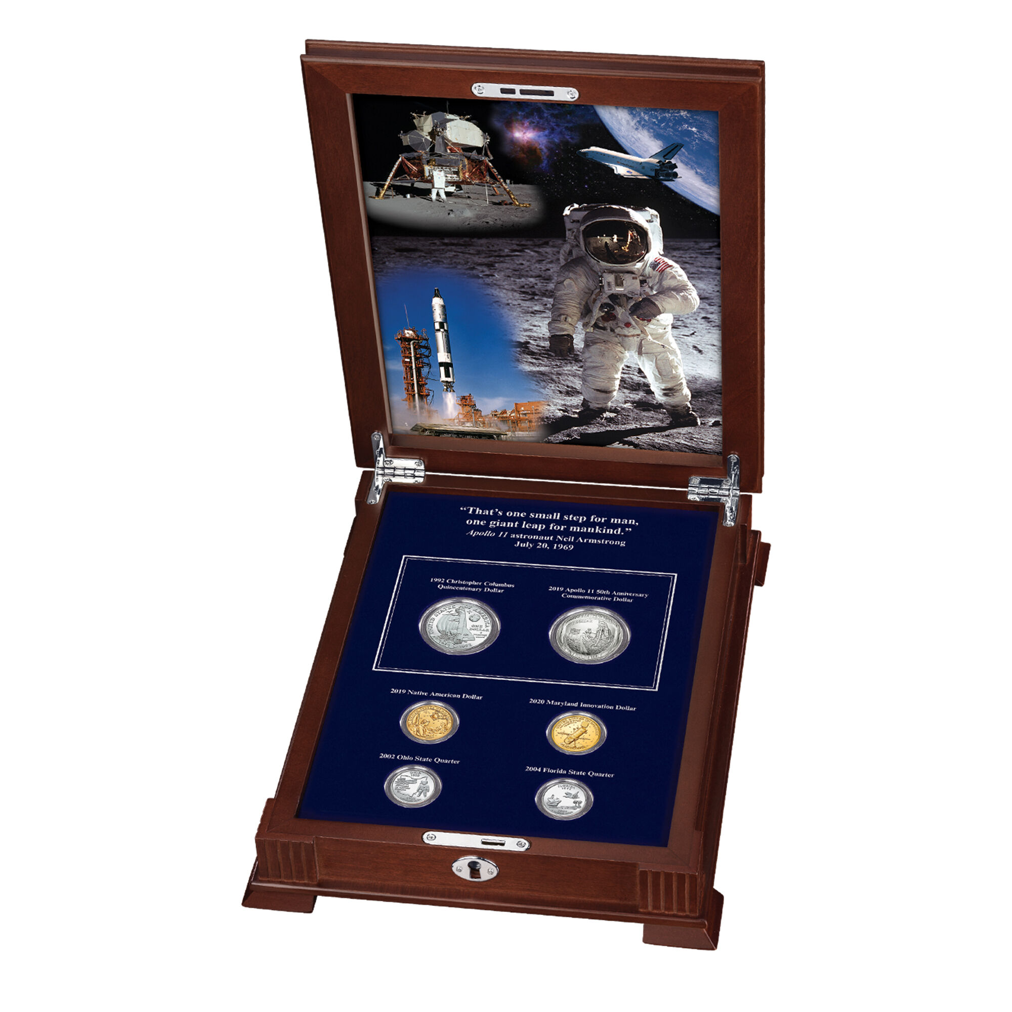 US Space Exploration Coin Set 10852 0016 c display