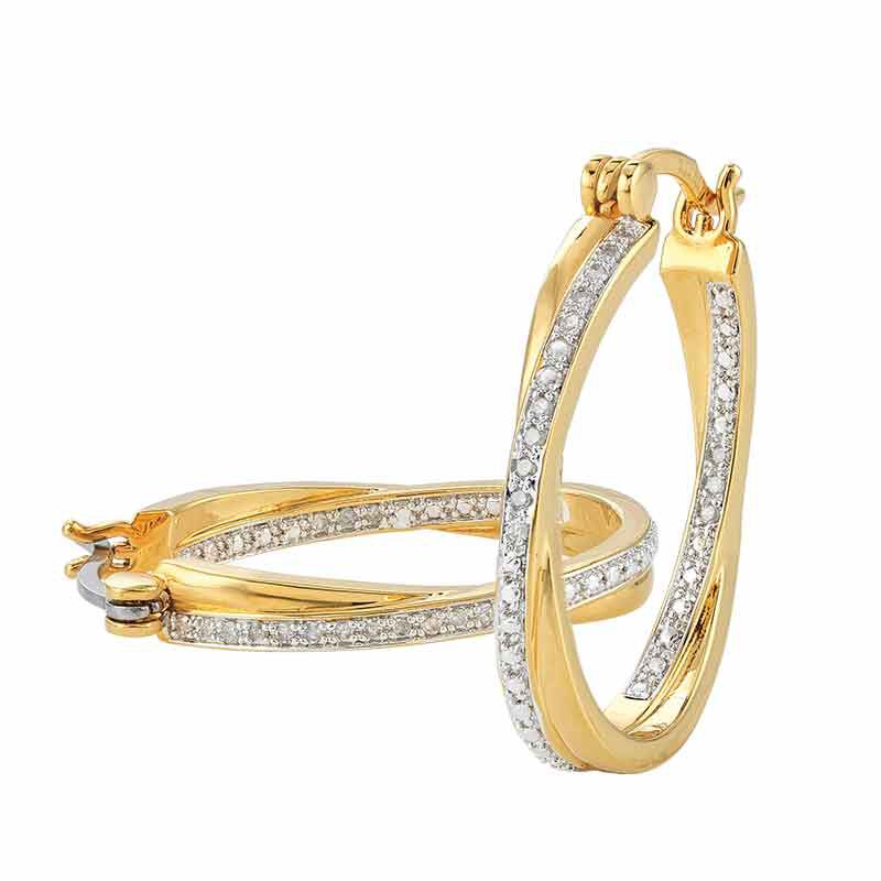 Dazzling Diamond Crossover Hoops 6209 001 4 2
