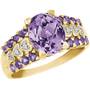 Royal Beauty Amethyst  Diamond Ring 1429 001 9 1