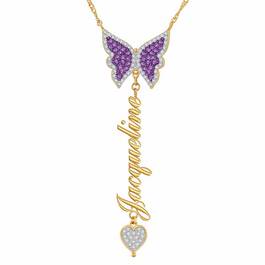 Personalized Birthstone Butterfly Necklace 6727 001 7 2