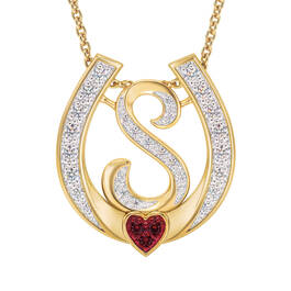 Diamond Initial Horseshoe Pendant 11352 0019 p initial