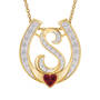 Diamond Initial Horseshoe Pendant 11352 0019 p initial