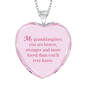 Brave Strong and Forever Loved Granddaughter Crystal Pendant 6964 0019 c back