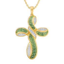 Heavens Blessing Diamond Birthstone Cross Pendant 6985 0014 h august