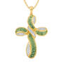 Heavens Blessing Diamond Birthstone Cross Pendant 6985 0014 h august