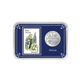 America the Beautiful State Coin and Stamp Collection 11503 0025 a showpackTX