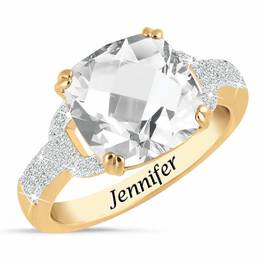 Birthstone  Diamond Ring 1159 001 5 4