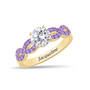 Personalized Infinite Birthstone Ring, Personalized Infinite Birthstone Ring 11212 0019 b february