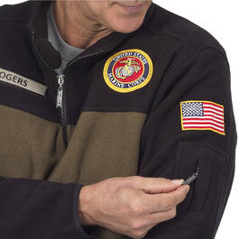the us marines fleece jacket 1662 0353 c emblem