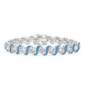 The Shimmering Blue Wave Bracelet 12227 0010 a main