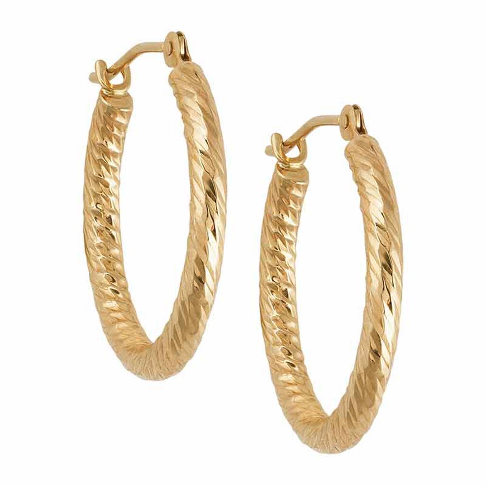 DiamondCut Classics 14kt Gold Hoops