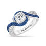 True Beauty Birthstone & Diamonisse Ring, Personalized True Beauty Birthstone Diamonisse Ring 11316 0014 i september