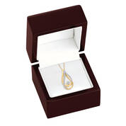 Diamond Embrace 14kt Gold Drop Pendant 11011 0012 g giftbox
