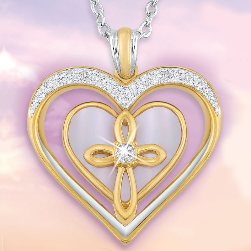 For My Daughter Diamond Pendant Danbury Mint